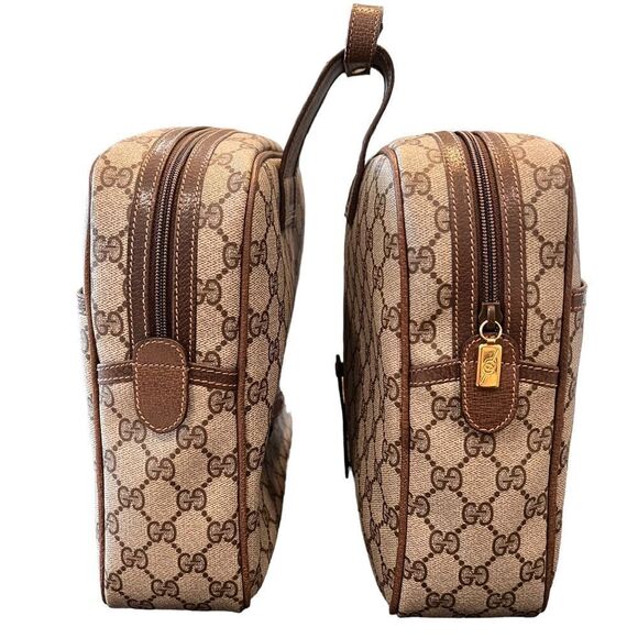 Gucci Vintage GG Supreme Coated Canvas Bicycle Saddle Bags - Picture 9 of 12